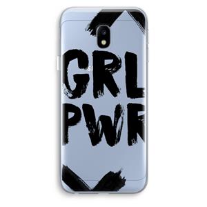 CaseCompany Girl Power #2: Samsung Galaxy J3 (2017) Transparant Hoesje