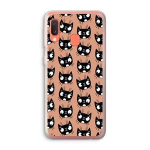 CaseCompany Kat: Samsung Galaxy A20e Transparant Hoesje