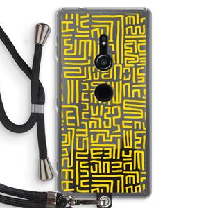 CaseCompany Majorelle Blue Print: Sony Xperia XZ2 Transparant Hoesje met koord