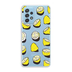 CaseCompany When Life Gives You Lemons...: Samsung Galaxy A73 Transparant Hoesje