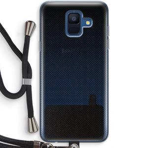 CaseCompany Musketon Halftone: Samsung Galaxy A6 (2018) Transparant Hoesje met koord