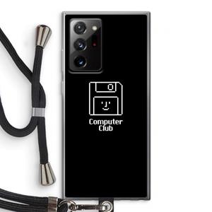 CaseCompany Hello: Samsung Galaxy Note 20 Ultra / Note 20 Ultra 5G Transparant Hoesje met koord