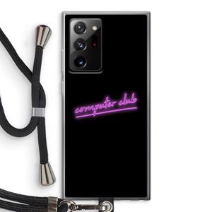CaseCompany Vice Black: Samsung Galaxy Note 20 Ultra / Note 20 Ultra 5G Transparant Hoesje met koord