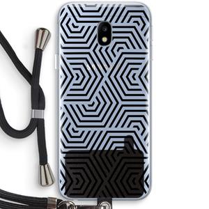 CaseCompany Magic pattern: Samsung Galaxy J3 (2017) Transparant Hoesje met koord