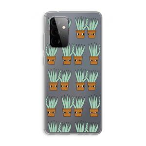 CaseCompany Sansevieria: Samsung Galaxy A72 Transparant Hoesje