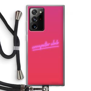 CaseCompany Vice Glow: Samsung Galaxy Note 20 Ultra / Note 20 Ultra 5G Transparant Hoesje met koord