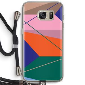 CaseCompany Gestalte 1: Samsung Galaxy S7 Transparant Hoesje met koord