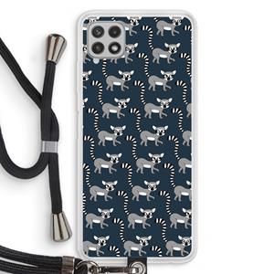 CaseCompany Makis: Samsung Galaxy A22 4G Transparant Hoesje met koord