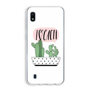 CaseCompany I love cacti: Samsung Galaxy A10 Transparant Hoesje