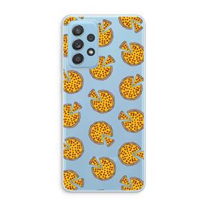 CaseCompany You Had Me At Pizza: Samsung Galaxy A73 Transparant Hoesje
