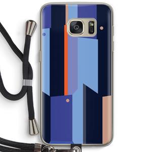 CaseCompany Gestalte 3: Samsung Galaxy S7 Transparant Hoesje met koord