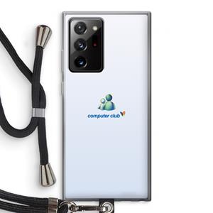 CaseCompany MSN: Samsung Galaxy Note 20 Ultra / Note 20 Ultra 5G Transparant Hoesje met koord