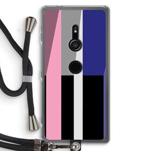 CaseCompany Gestalte 4: Sony Xperia XZ2 Transparant Hoesje met koord