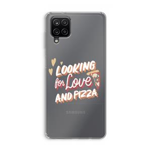 CaseCompany Pizza is the answer: Samsung Galaxy A12 Transparant Hoesje