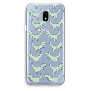 CaseCompany Dinos: Samsung Galaxy J3 (2017) Transparant Hoesje