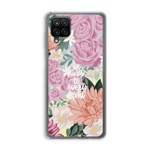 CaseCompany Kindness matters: Samsung Galaxy A12 Transparant Hoesje