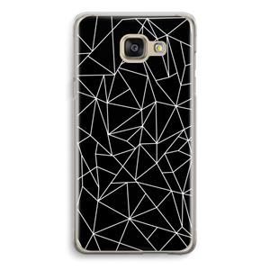 CaseCompany Geometrische lijnen wit: Samsung Galaxy A5 (2016) Transparant Hoesje