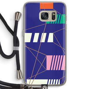 CaseCompany Gestalte 5: Samsung Galaxy S7 Transparant Hoesje met koord