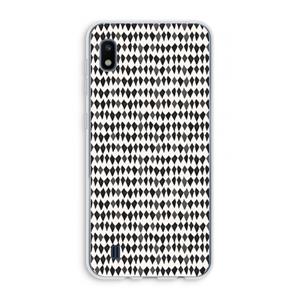 CaseCompany Crazy shapes: Samsung Galaxy A10 Transparant Hoesje