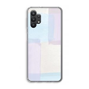 CaseCompany Square pastel: Samsung Galaxy A32 5G Transparant Hoesje