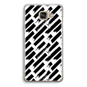 CaseCompany Zwarte vegen: Samsung Galaxy A5 (2016) Transparant Hoesje