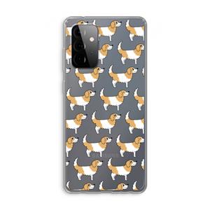 CaseCompany Doggy: Samsung Galaxy A72 Transparant Hoesje
