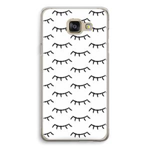 CaseCompany Wimpers: Samsung Galaxy A5 (2016) Transparant Hoesje