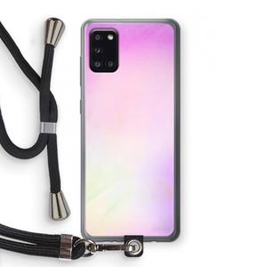 CaseCompany Flow mist pastel: Samsung Galaxy A31 Transparant Hoesje met koord