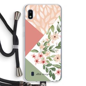 CaseCompany Sweet heaven geometrics: Samsung Galaxy A10 Transparant Hoesje met koord