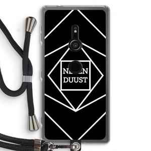 CaseCompany Negenduust geometrisch: Sony Xperia XZ2 Transparant Hoesje met koord