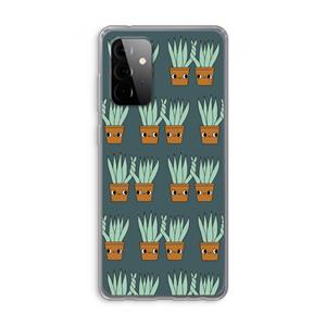 CaseCompany Sansevieria: Samsung Galaxy A72 Transparant Hoesje