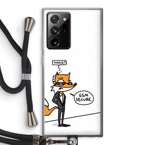 CaseCompany GSM secure: Samsung Galaxy Note 20 Ultra / Note 20 Ultra 5G Transparant Hoesje met koord