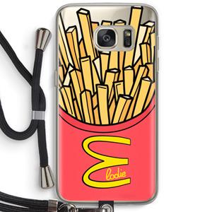 CaseCompany McElodie: Samsung Galaxy S7 Transparant Hoesje met koord