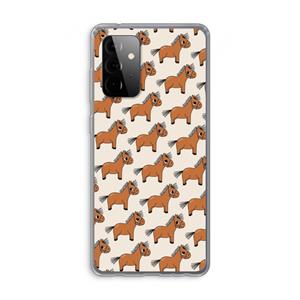 CaseCompany Pony: Samsung Galaxy A72 Transparant Hoesje