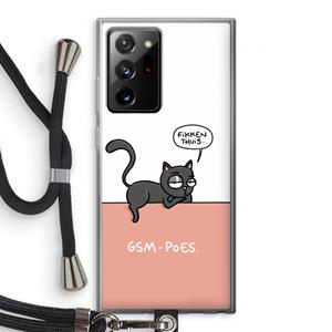 CaseCompany GSM poes: Samsung Galaxy Note 20 Ultra / Note 20 Ultra 5G Transparant Hoesje met koord