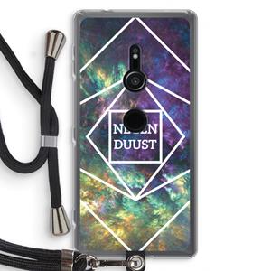 CaseCompany Negenduust ruimte: Sony Xperia XZ2 Transparant Hoesje met koord