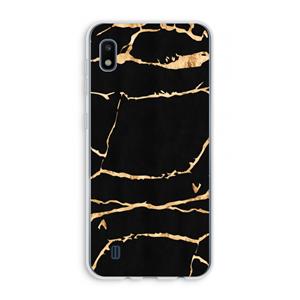 CaseCompany Gouden marmer: Samsung Galaxy A10 Transparant Hoesje
