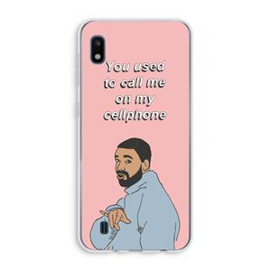 CaseCompany Hotline bling: Samsung Galaxy A10 Transparant Hoesje