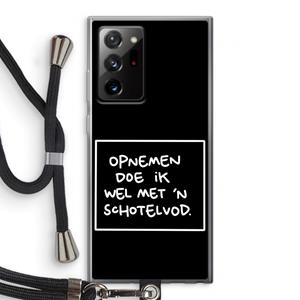 CaseCompany Schotelvod: Samsung Galaxy Note 20 Ultra / Note 20 Ultra 5G Transparant Hoesje met koord
