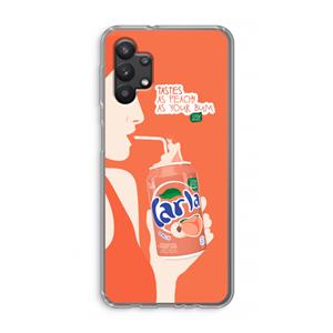 CaseCompany Peach please!: Samsung Galaxy A32 5G Transparant Hoesje