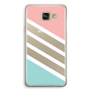 CaseCompany Strepen pastel: Samsung Galaxy A5 (2016) Transparant Hoesje