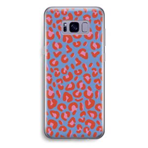 CaseCompany Leopard blue: Samsung Galaxy S8 Plus Transparant Hoesje