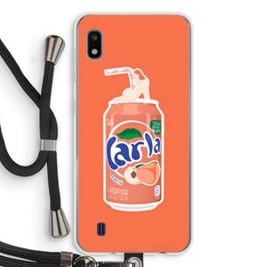 CaseCompany S(peach)less: Samsung Galaxy A10 Transparant Hoesje met koord