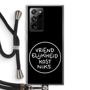 CaseCompany Vriendelijkheid: Samsung Galaxy Note 20 Ultra / Note 20 Ultra 5G Transparant Hoesje met koord