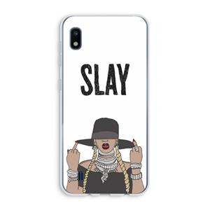 CaseCompany Slay All Day: Samsung Galaxy A10 Transparant Hoesje