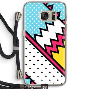 CaseCompany Pop Art #2: Samsung Galaxy S7 Transparant Hoesje met koord