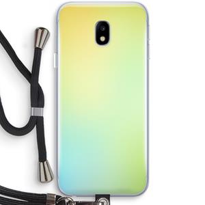 CaseCompany Minty mist pastel: Samsung Galaxy J3 (2017) Transparant Hoesje met koord