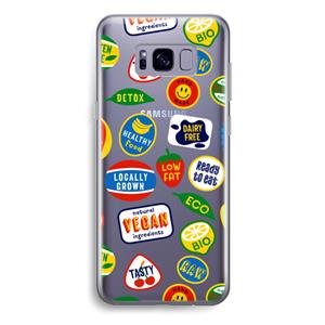 CaseCompany Fruitsticker: Samsung Galaxy S8 Plus Transparant Hoesje