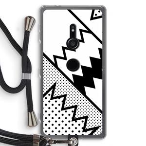 CaseCompany Pop Art #5: Sony Xperia XZ2 Transparant Hoesje met koord