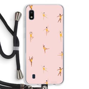 CaseCompany Dans #2: Samsung Galaxy A10 Transparant Hoesje met koord